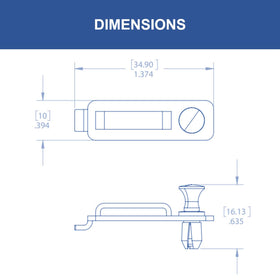 On-Q cable management clip 20-pack enables scalable enclosure organization.