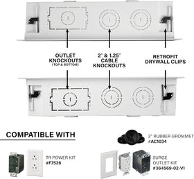 On-Q drywall clips and included hardware laid out for easy retrofit