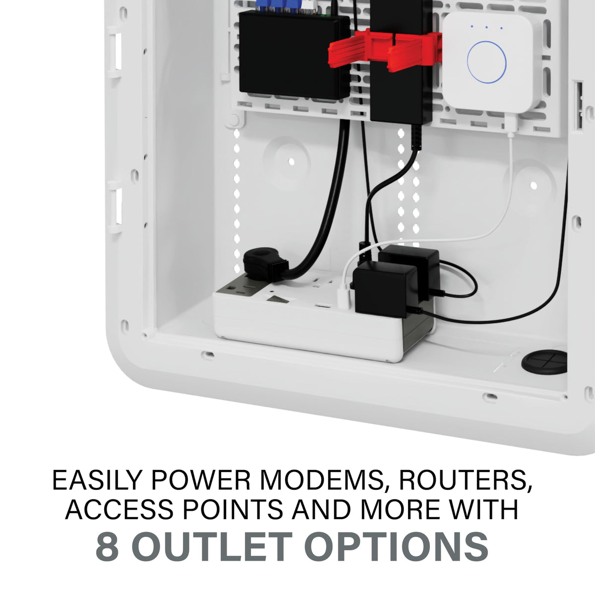 On-Q USB-A 30W port enabling quick charging for phones or accessories