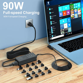 Onadrive 90W charger supports 100-240V for international travel