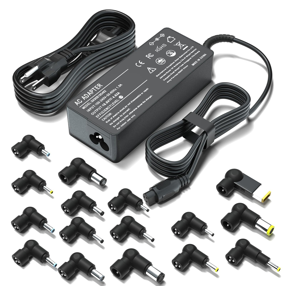 Onadrive 90W universal charger in a compact travel case for on-the-go power