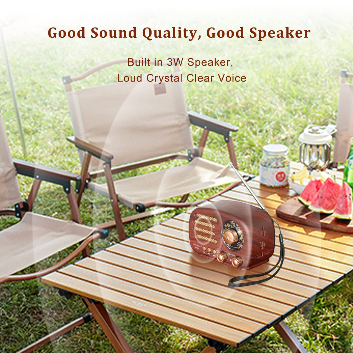Oncheer rechargeable battery powering long listening sessions.