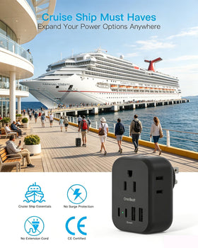 One Beat two USB-C ports provide faster charging for phones and tablets.