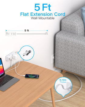 One Beat five-foot extension cord with copper conductors for reliable power