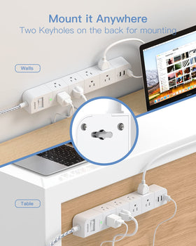 One Beat ETL listed power strip ensures added safety and reliability for home or office.