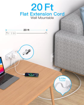 One Beat ultra flat plug close-up fitting flush to wall to save space
