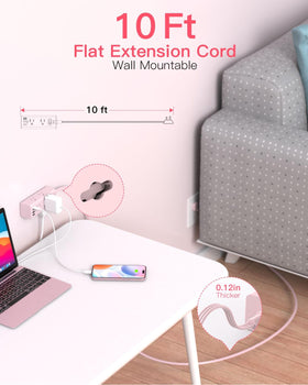 One Beat ultra-flat plug close-up, space-saving design benefit
