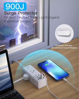One Beat 900J surge protection indicator visible.