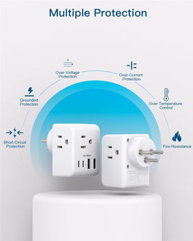 One Beat cruise-friendly travel adapter ready for cabin use
