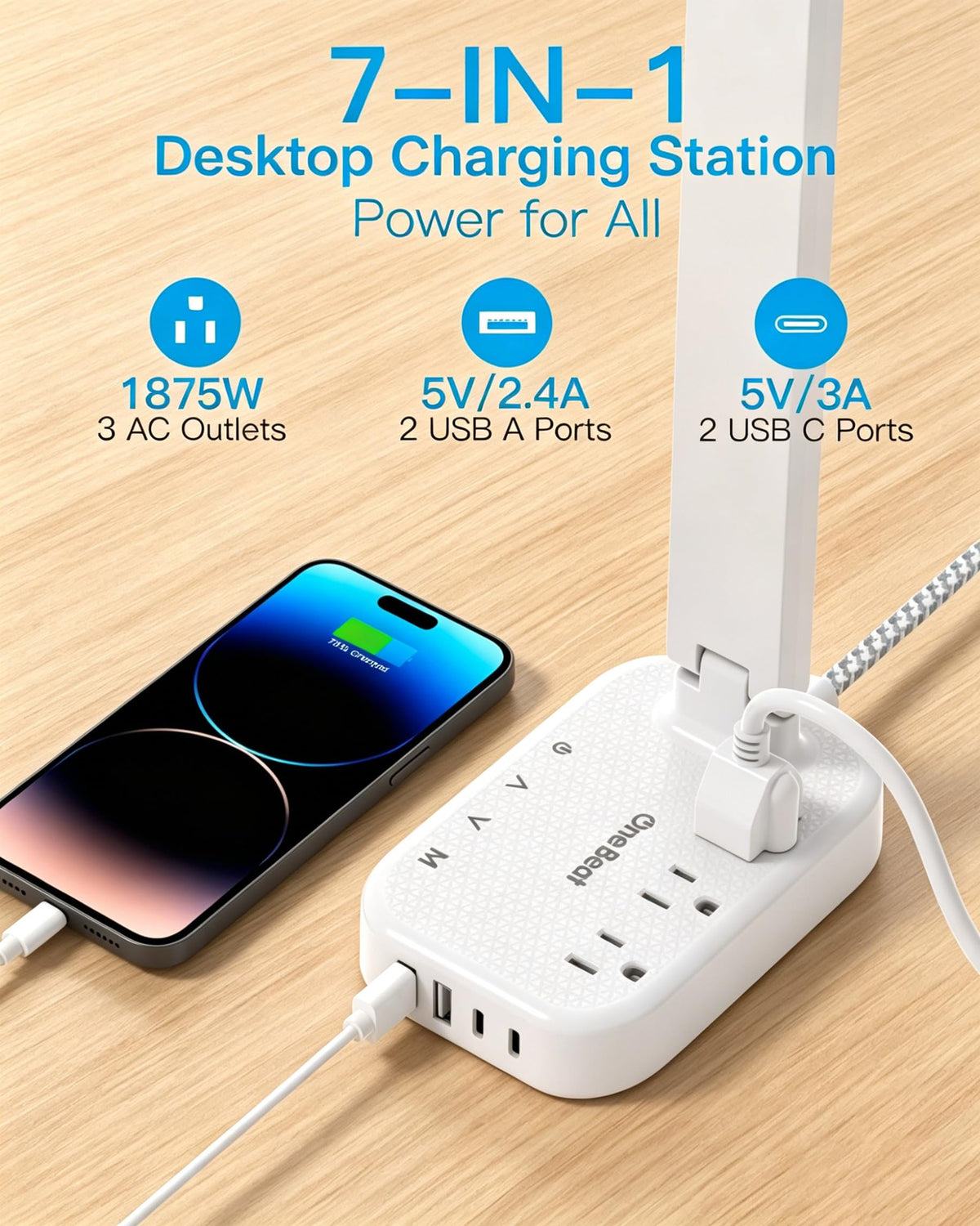 One Beat side profile with folded arm highlighting compact, space-saving design
