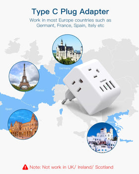 One Beat USB-A and USB-C ports enable simultaneous charging for phones and tablets