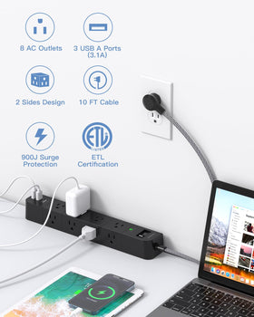 One Beat detailed view of USB ports and side outlets for convenient charging