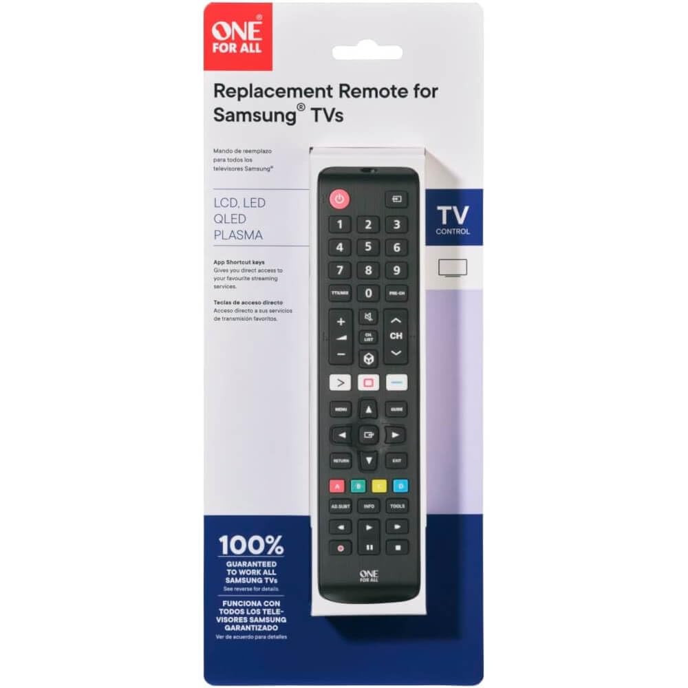 Universal compatibility with Samsung TVs, including LED, LCD and plasma displays.