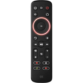 One For All Streamer Remote unified control across three devices.