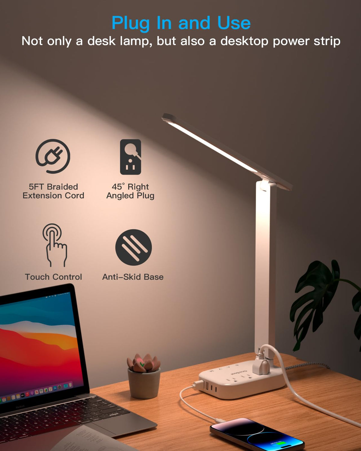 One Beat lamp head rotates 180 degrees for flexible lighting angles