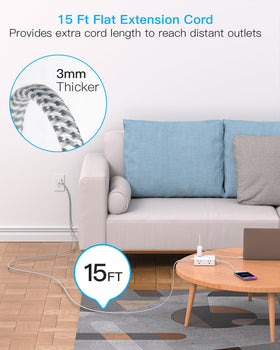 One Beat braided 15-foot cord detail showing durable cable and long reach