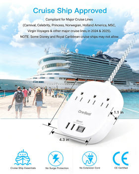 One Beat cruise-friendly design compatible with cruise line regulations