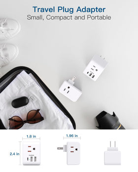 One Beat cruise ship approved plug adapter ideal for cabin use.