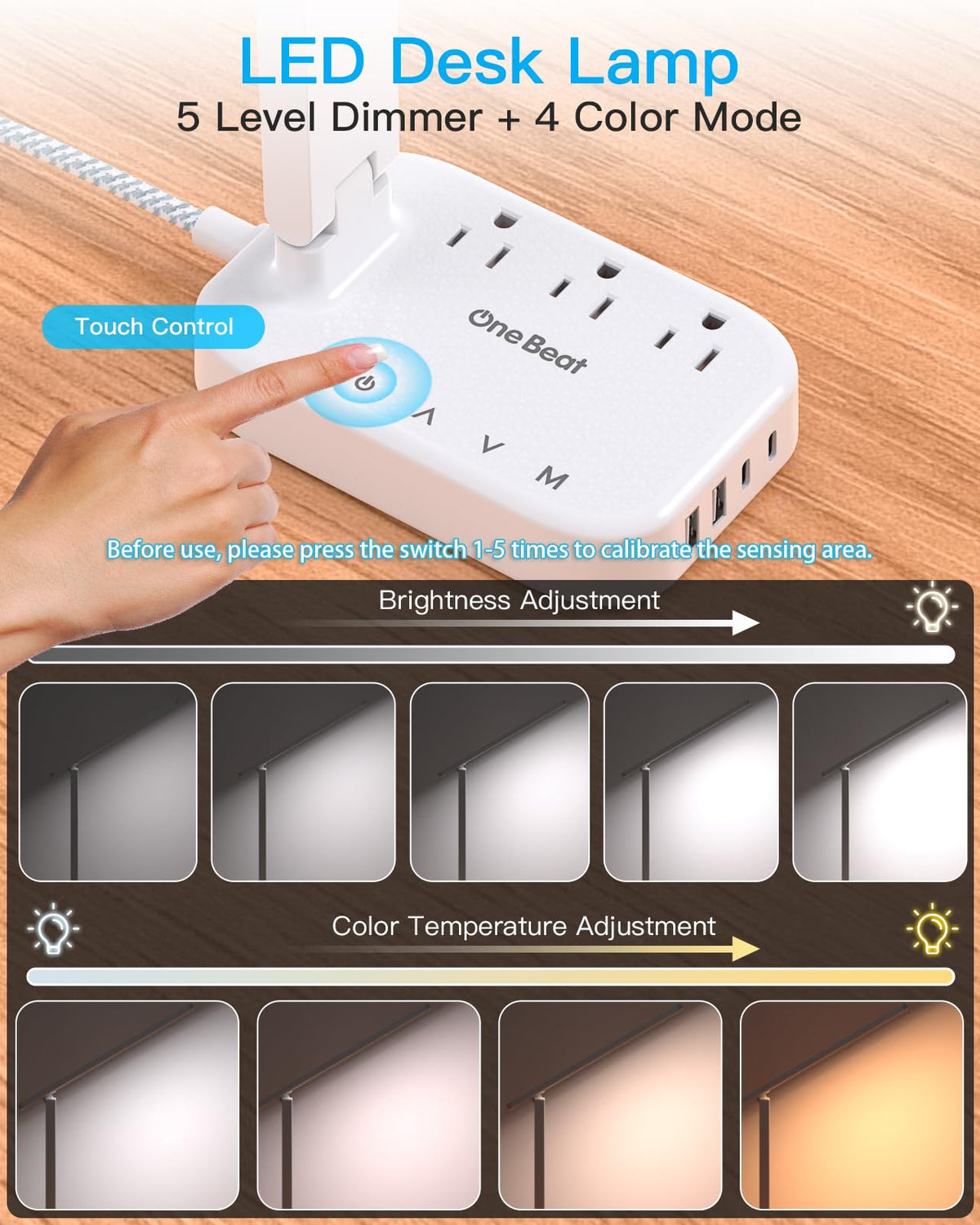 One Beat eye-protecting LED lamp reducing glare for study
