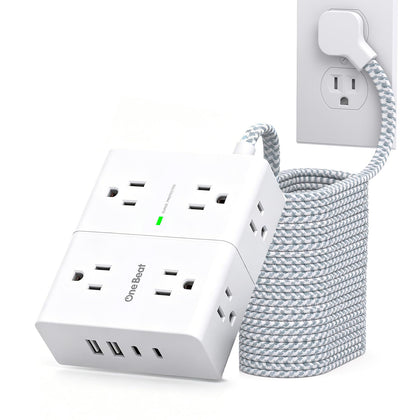 One Beat front view showing eight outlets and four USB ports for versatile charging