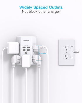 One Beat on a desk charging laptop and phone, organized workspace benefit
