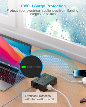 One Beat size comparison with phone illustrates compact footprint and outlet spacing benefit