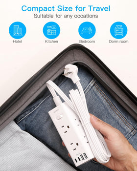 One Beat 1.6-inch outlet spacing accommodates larger adapters