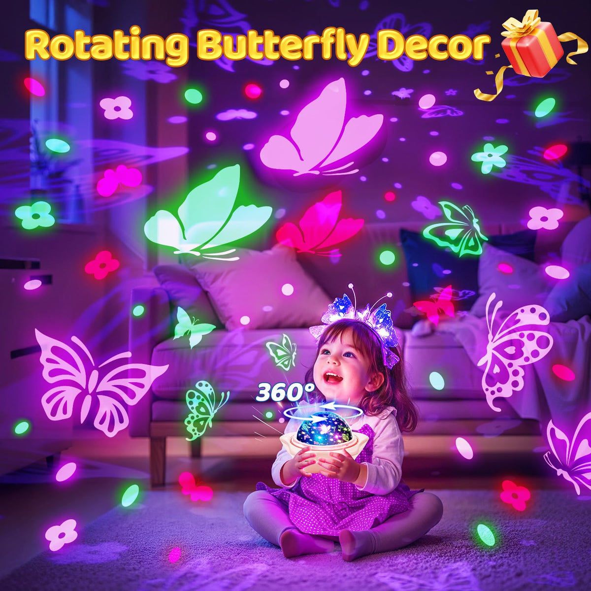 One Fire child holding cordless lamp, portable companionship benefit
