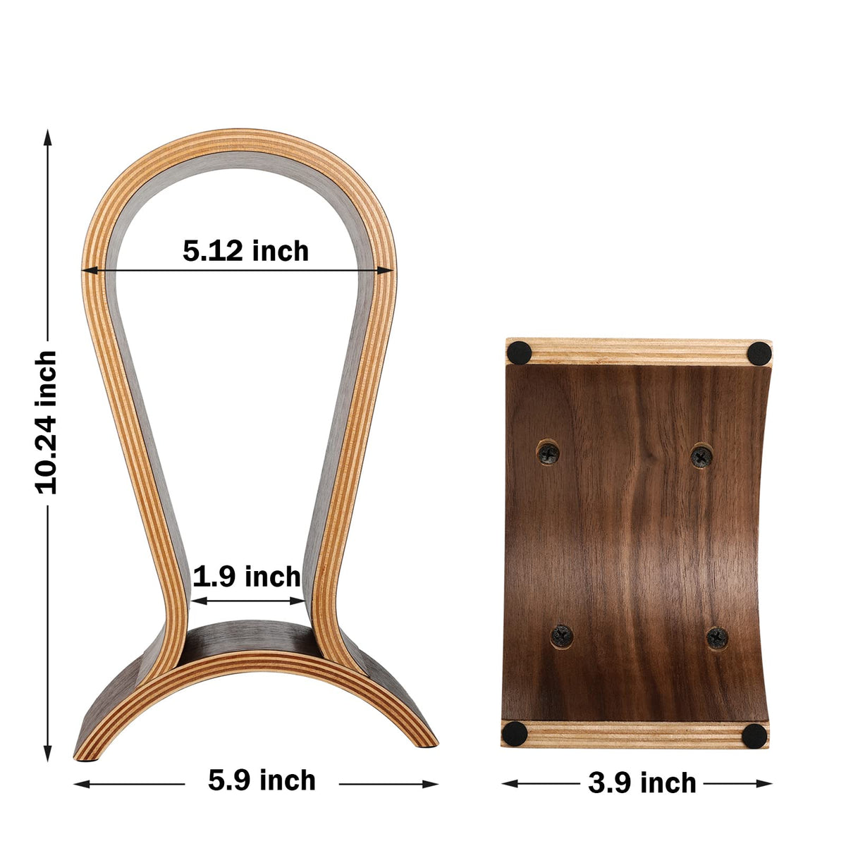ONEGenug wooden stand keeps Sennheiser, Bose, and Beats within reach.