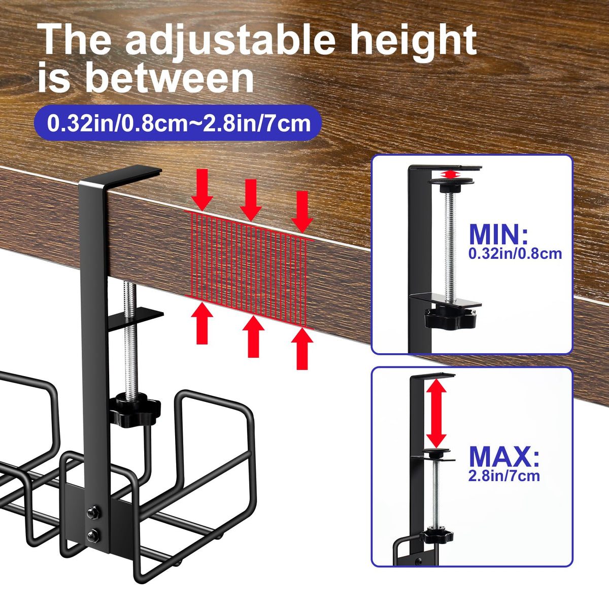 OneLeaf clamp and anti-slip pad detail showing secure no-drill mounting and surface protection benefit