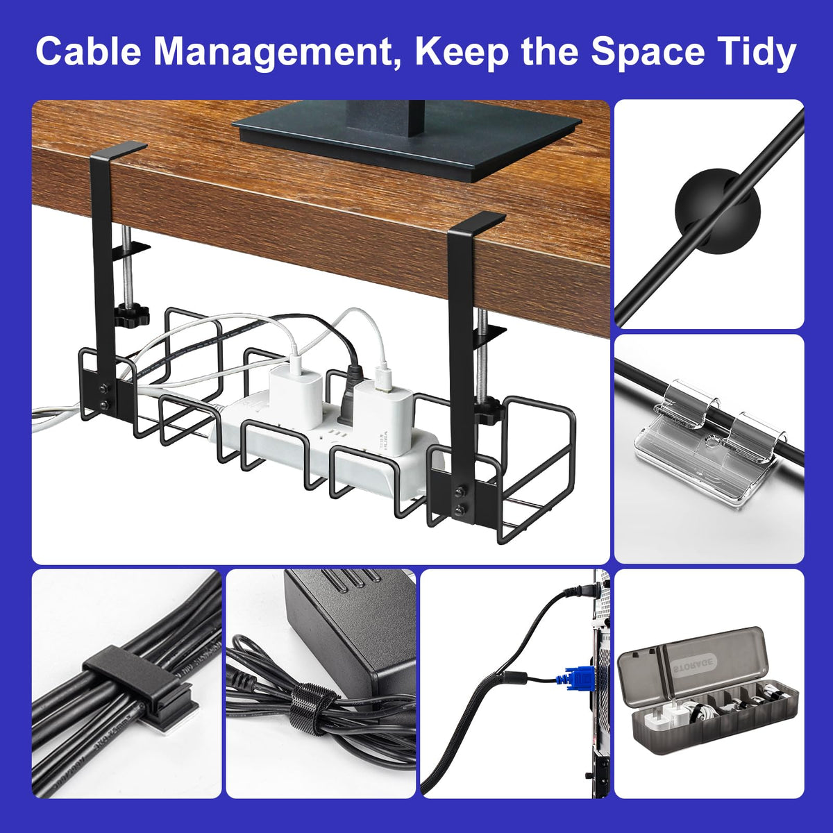 OneLeaf under-desk installation with no drilling creates a clean setup.