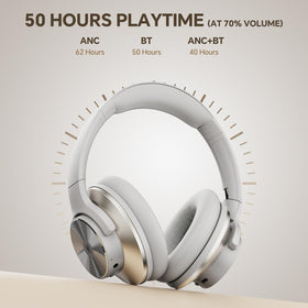 OneOdio Focus A10 offers up to 50 hours Bluetooth playtime.