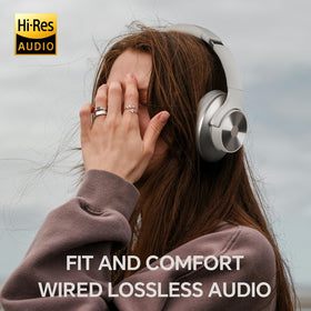 OneOdio Focus A10 built-in microphone for hands-free calls on the go.