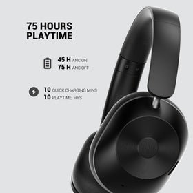 OneOdio Focus A5 connected via USB-C for lossless audio and ANC in wired mode