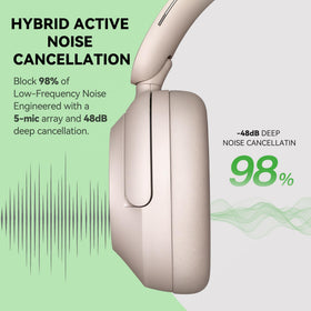 OneOdio Focus A6 showing extended 75‑hour playback capability during use