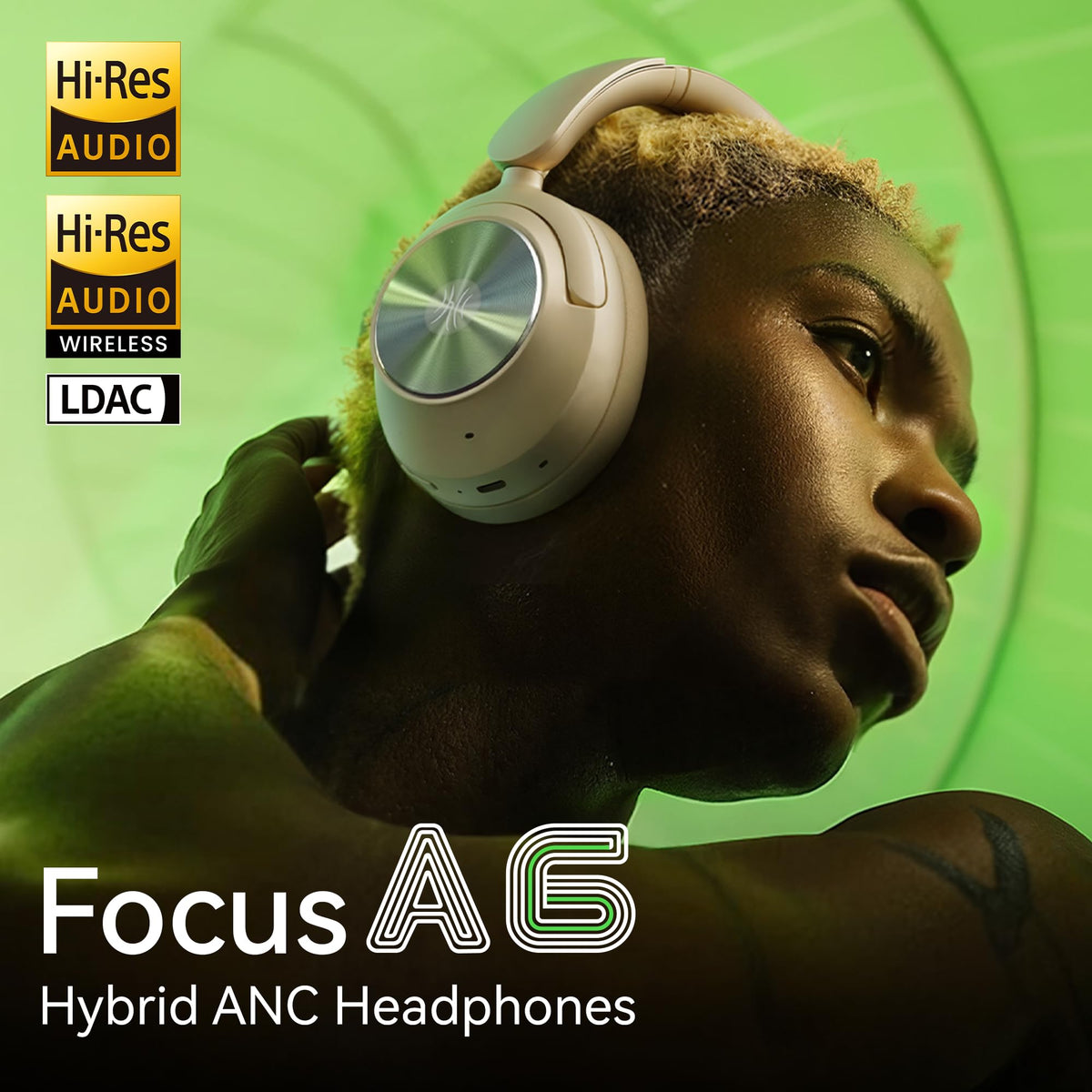 OneOdio Focus A6 LDAC wireless audio for high‑fidelity streaming