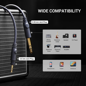 OneOdio Monitor 60 cables pack illustrating versatile connections for tracking and mixing.