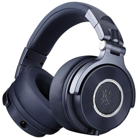 OneOdio Monitor 60 front view in navy blue for precise studio monitoring.