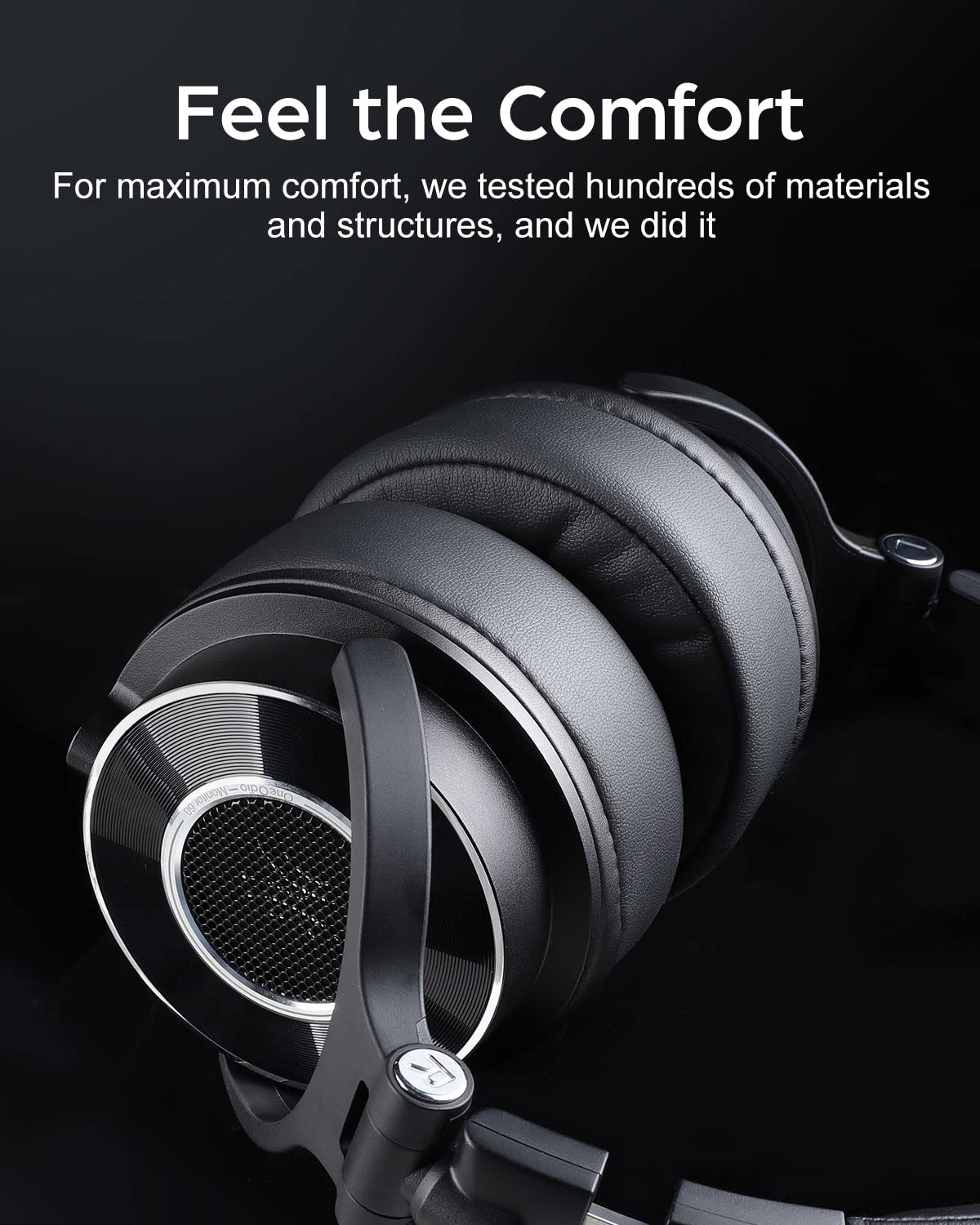 OneOdio Monitor 60 durable cable and hinges for reliable on-the-go use.