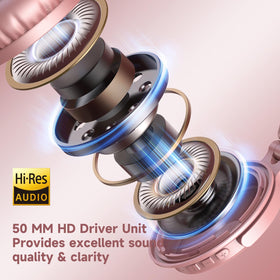OneOdio headphones on laptop showing desktop use and hands-free convenience benefit