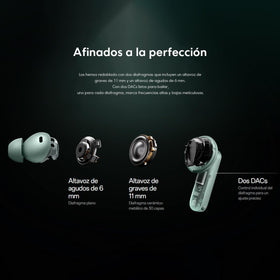 OnePlus Buds 4 ANC activation demonstrates adaptive noise cancellation for quieter commutes.