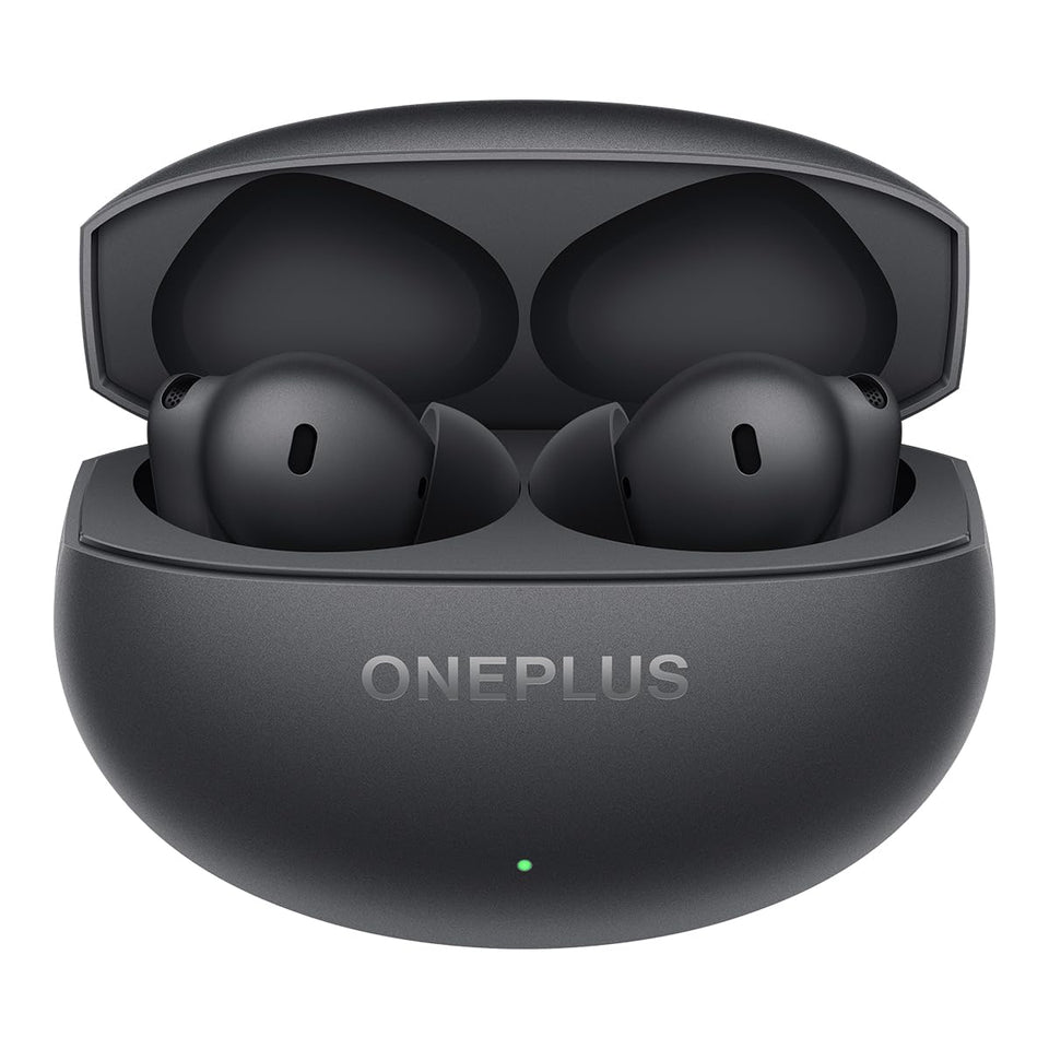 OnePlus Buds 4 close-up earbuds showcasing premium sound and comfort.