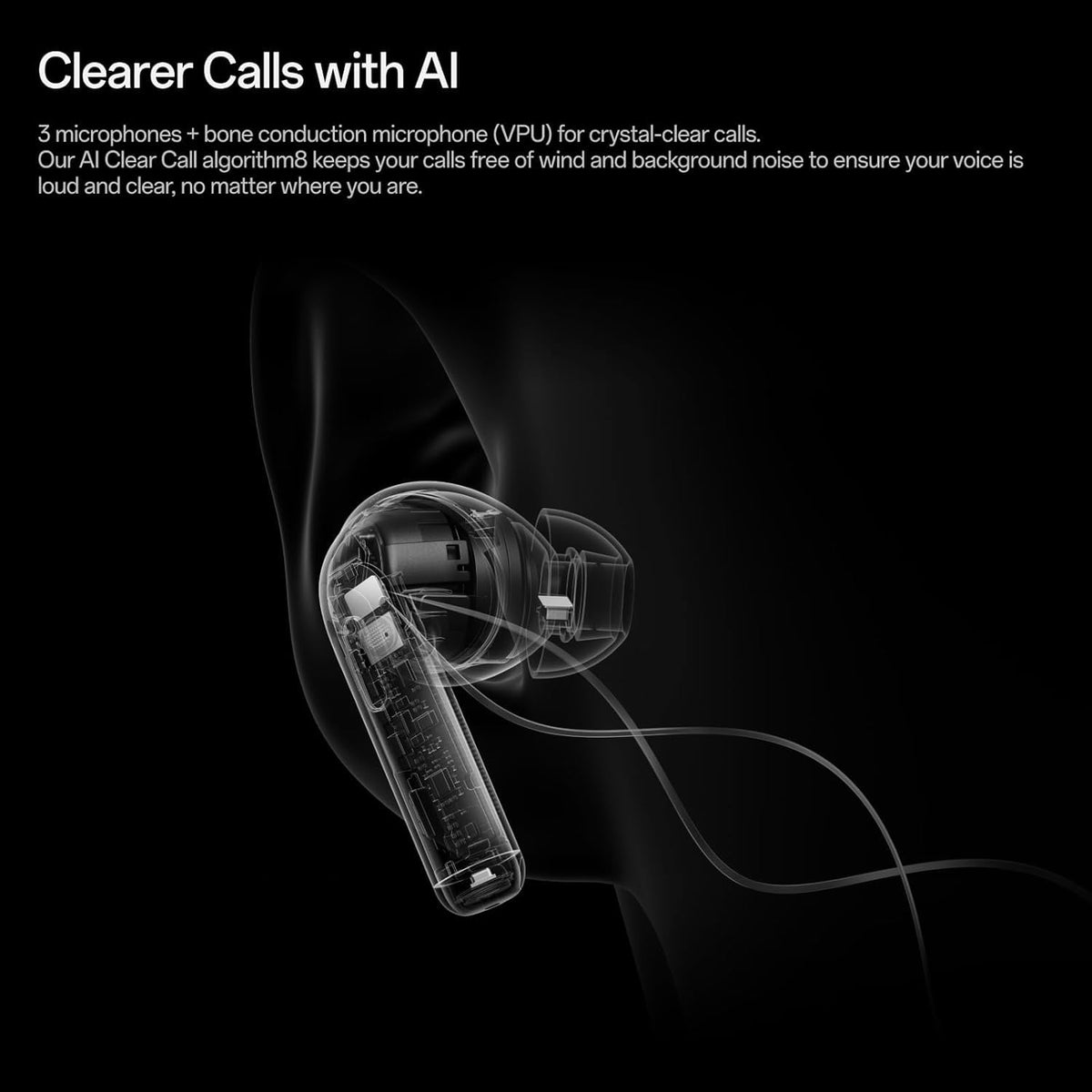 OnePlus Buds Pro 3 ANC showcases up to 50dB while reducing distractions.