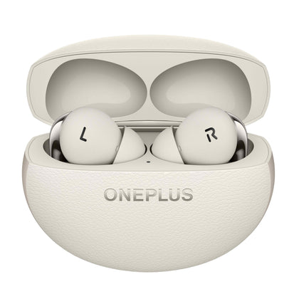 OnePlus Buds Pro 3 Lunar Radiance charging case with on-the-go charging.