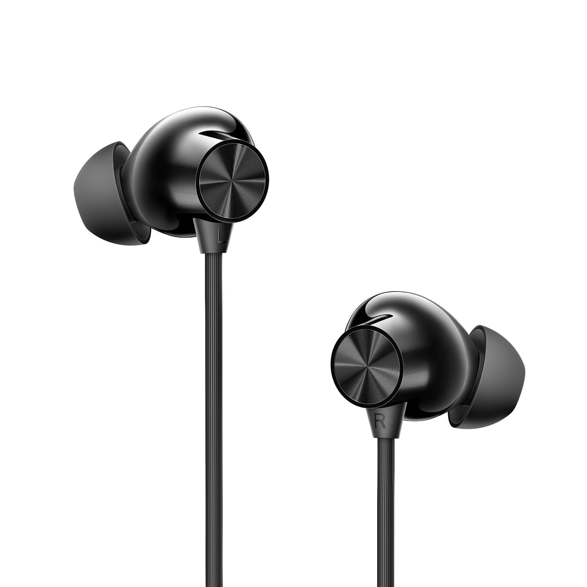 OnePlus Bullets Z3 neckband silicone detail highlighting all-day comfort
