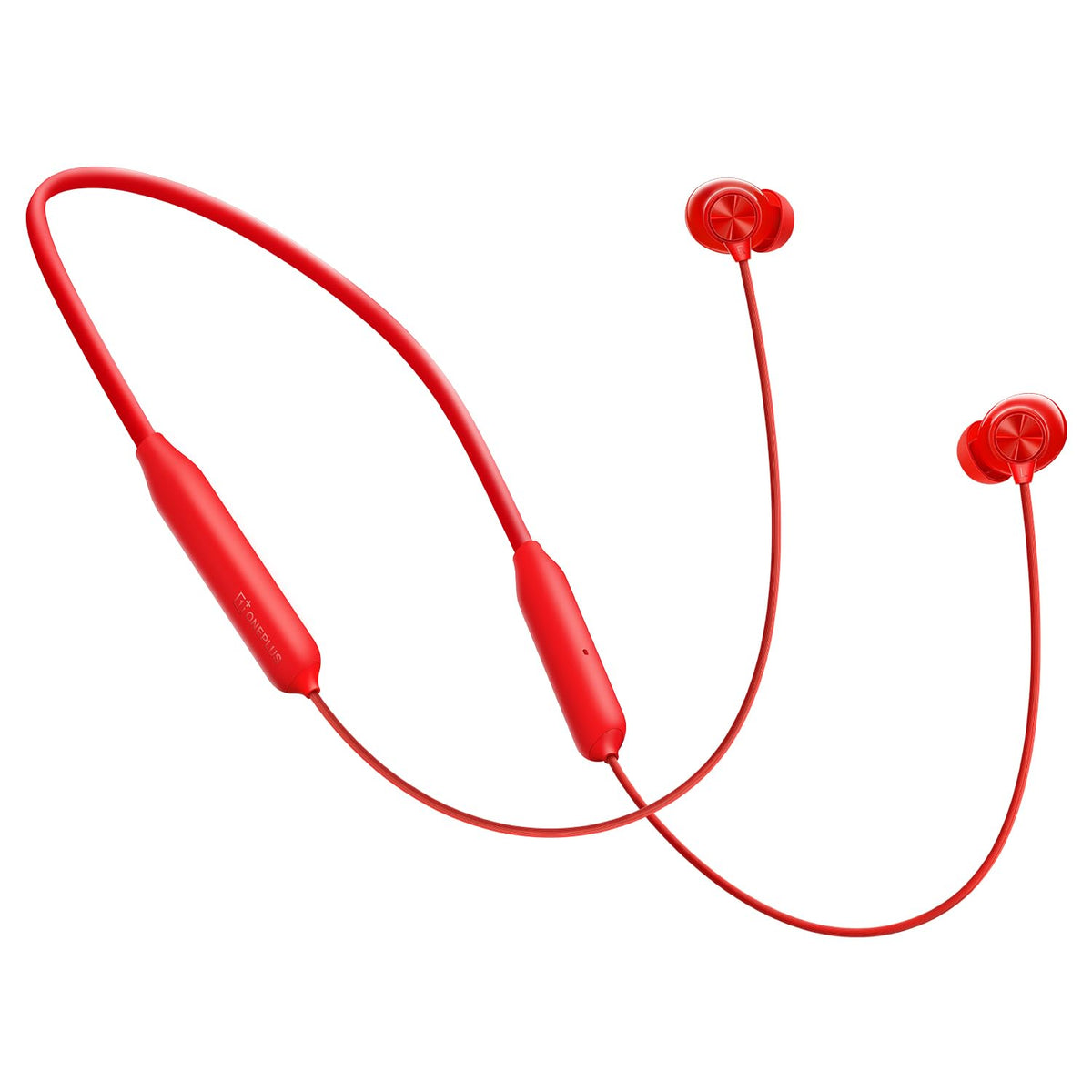 OnePlus Bullets Wireless Z3 worn in-ear lifestyle shot showing secure fit during activity