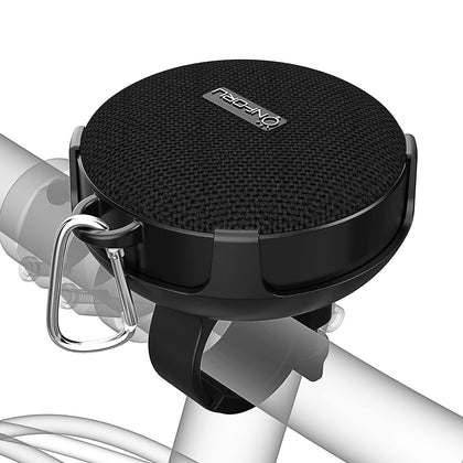Onforu front view showing compact speaker and controls, easy portability