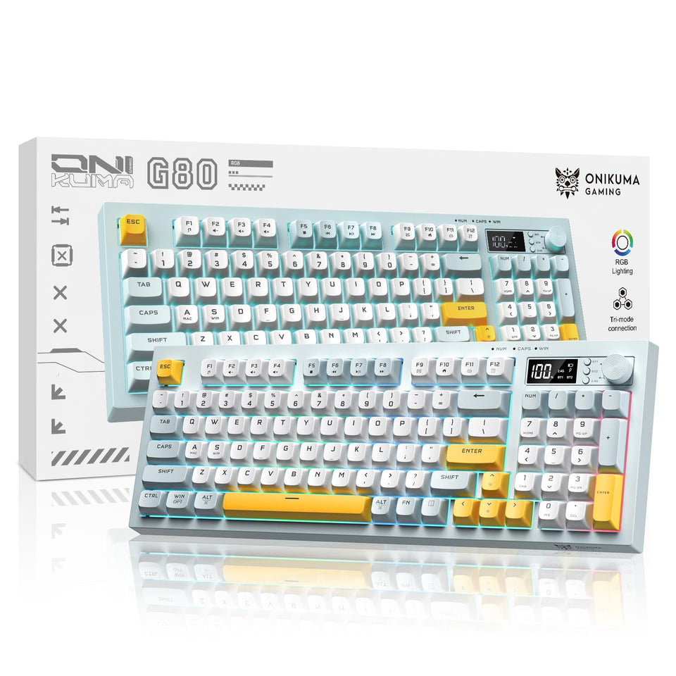 ONIKUMA front view compact 94-key layout for space-saving productivity