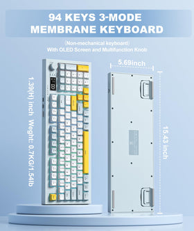 ONIKUMA keyboard with RGB lighting creating immersive gaming ambiance