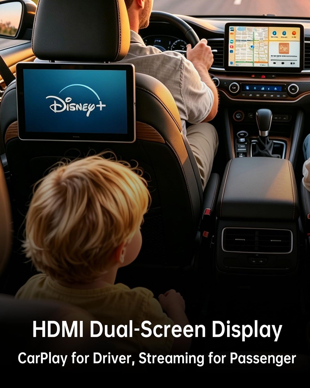 ONINCE Magic Box 3.0 Pro wireless Android Auto in action in car.